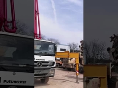 Une pompe à béton Putzmeister de 56 m sur Mercedes Benz est en stock.