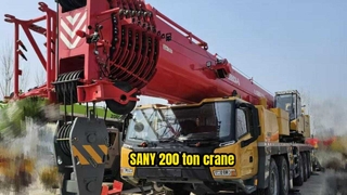 2025 SANY 200 Ton Truck Crane SYM5602JQZ200C8 utilisé de faibles heures à vendre