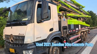 Châssis Mercedes-Benz de camion pompe à béton Zoomlion 50m 2021 d'occasion
